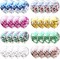 Multicolor Confetti Balloons - Latex Balloons 12 Inch Clear Balloons with Confetti Inside Wedding Birthday Baby Shower Christmas Party Supplies Decorations 32 Pcs
